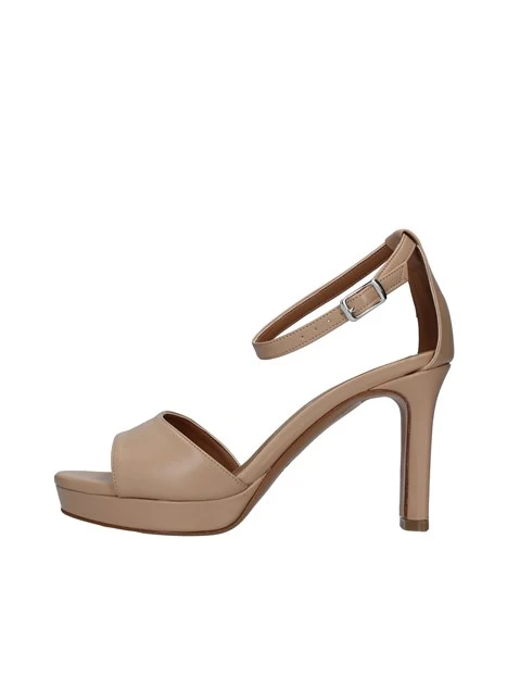 SANDALI CON PUNTA ARROTONDATA DONNA BEIGE