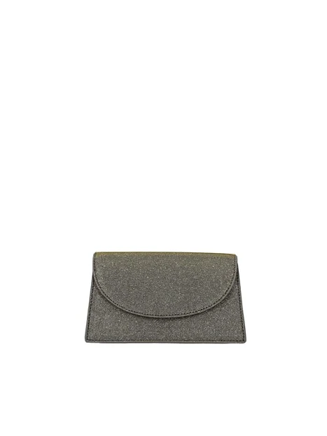 POCHETTE GLITTERATA CON TRACOLLA DONNA GRAPHITE