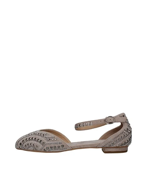 BALLERINE CON STRASS DONNA BEIGE