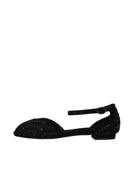 BALLERINE CON STRASS DONNA NERO