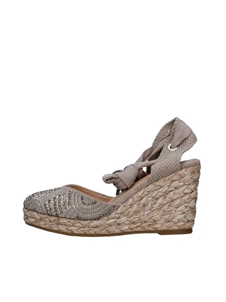 ESPADRILLAS CON STRASS DONNA BEIGE