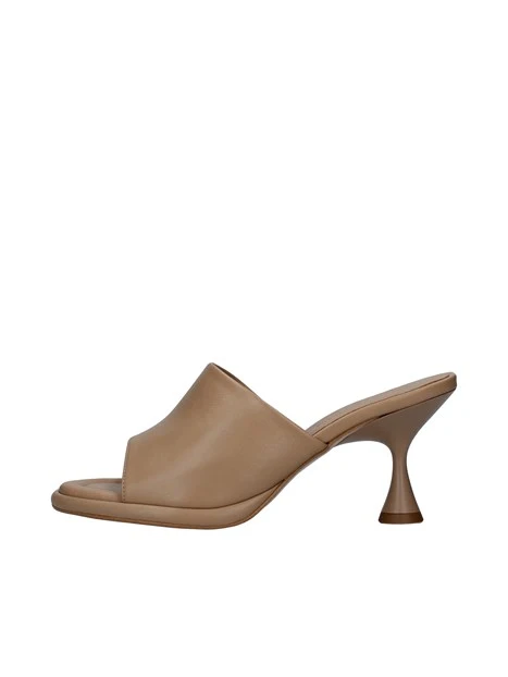 SANDALI CON TACCO A CONO DONNA BEIGE