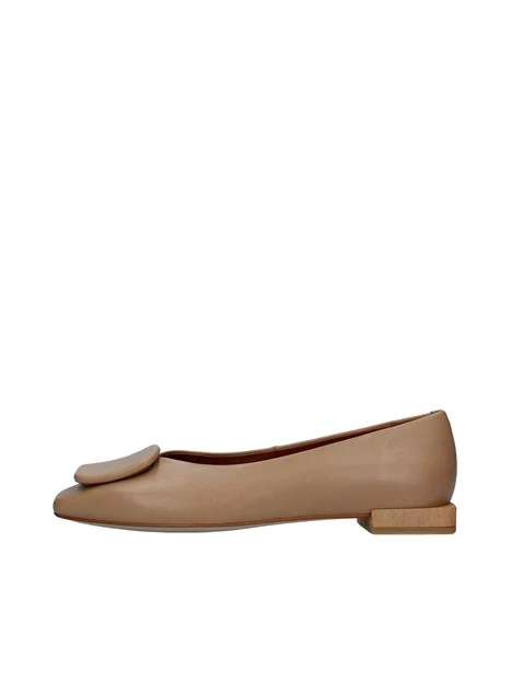 BALLERINE CON TACCO EFFETO LEGNO MADERA  DONNA BEIGE