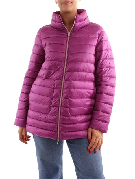 PIUMINO LUNGO CON ZIP DONNA FUCSIA