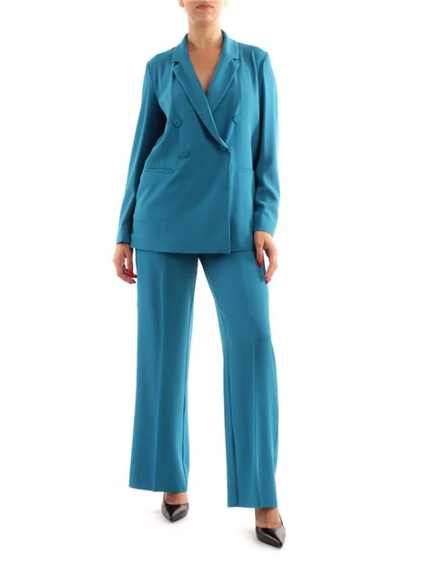 COMPLETO DOPPIOPETTO CON PANTALONE DONNA TURCHESE