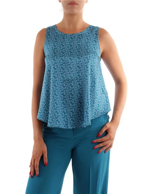 TOP SVASATO FANTASIA DONNA TURCHESE