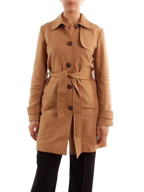 TRENCH MONOPETTO DONNA BEIGE