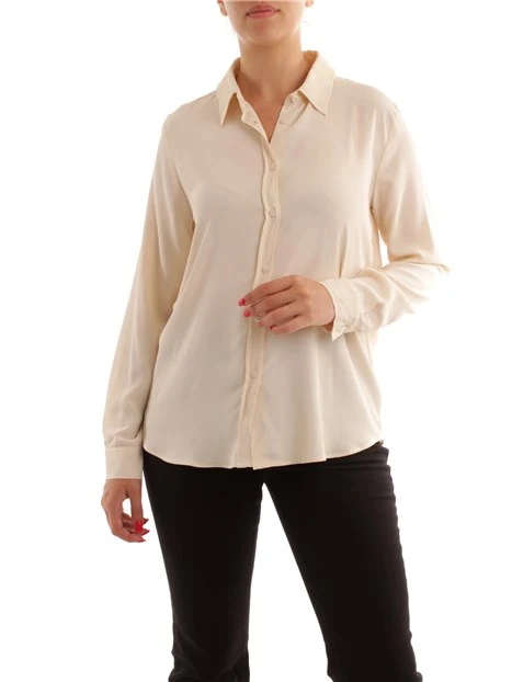 CAMICIA IN MISTO SETA DONNA AVORIO
