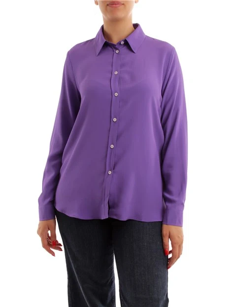 CAMICIA IN MISTO SETA DONNA VIOLA