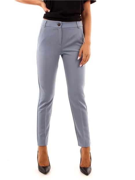 PANTALONI A SIGARETTA DONNA CELESTE