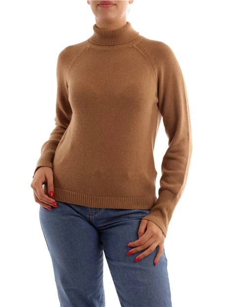 MAGLIA DOLCEVITA IN MISTO LANA DONNA CAMMELLO