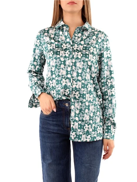 CAMICIA A FANTASIA FLOREALE DONNA VERDE