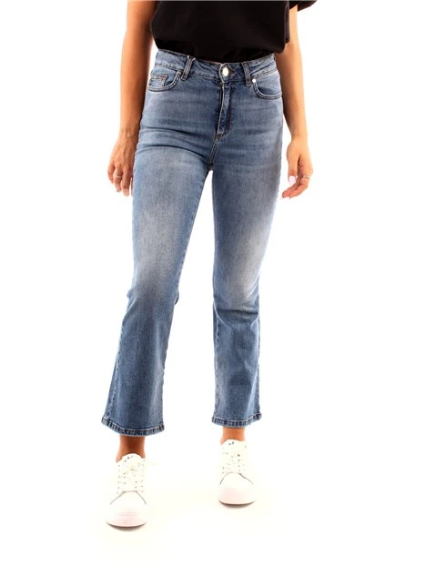 JEANS A ZAMPA DONNA BLU