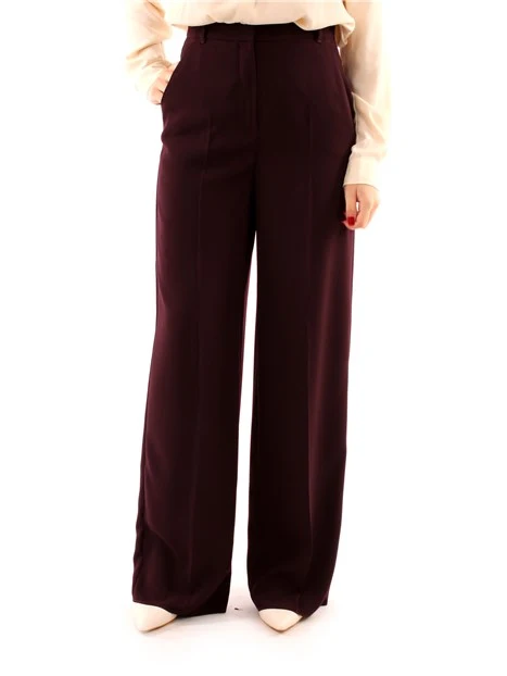PANTALONI PALAZZO DONNA BORDEAUX