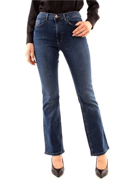 JEANS A ZAMPA DONNA BLU