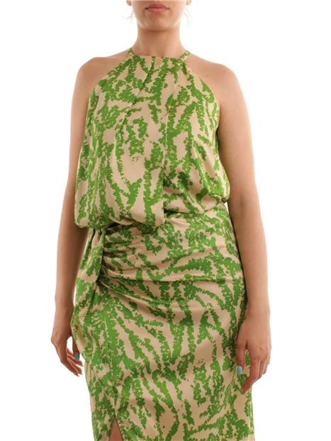 TOP FANTASIA SVASATO DONNA VERDE
