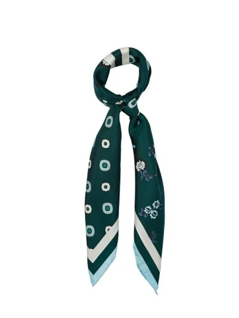 FOULARD FLOREALE DONNA VERDE