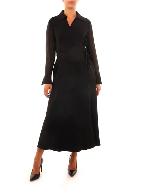ABITO LUNGO CHEMISIER DONNA NERO