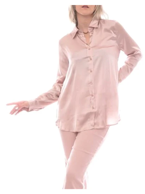 CAMICETTA MISTO SETA MONOCHROME DONNA ROSA