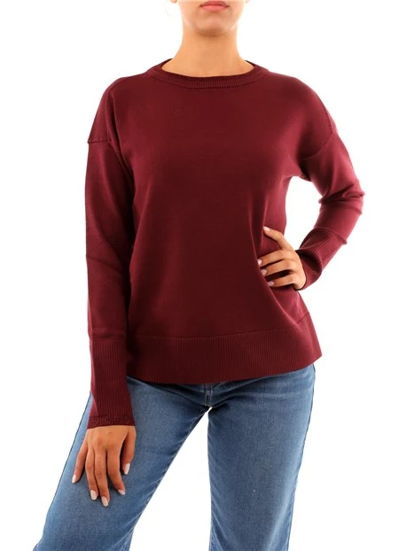 MAGLIA GIROCOLLO MONOCHROME DONNA ROSSO