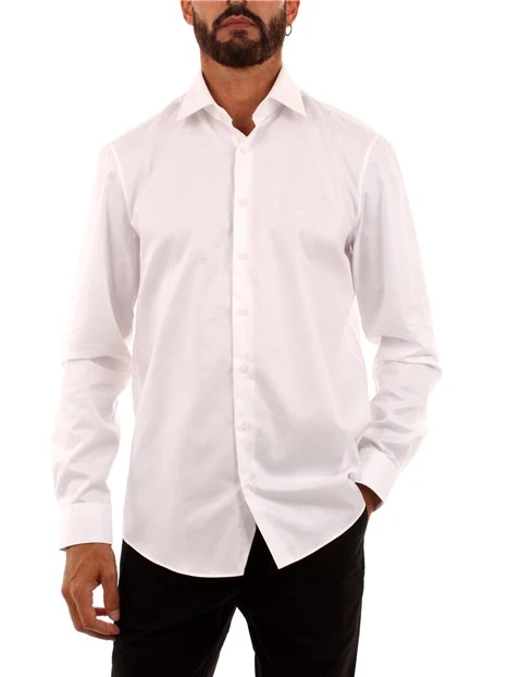 CAMICIA CON LOGO CK UOMO BIANCO