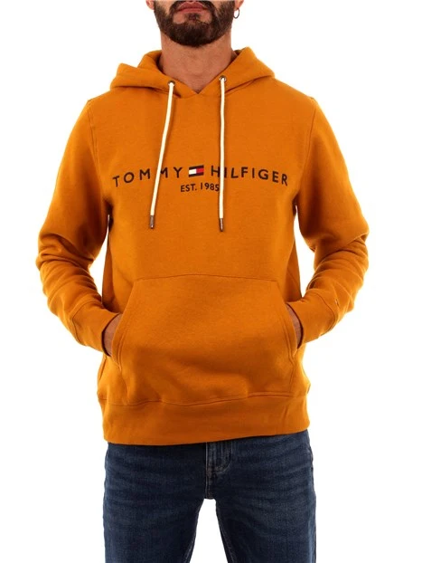 FELPA CON CAPPUCCIO CON LOGO UOMO ORO