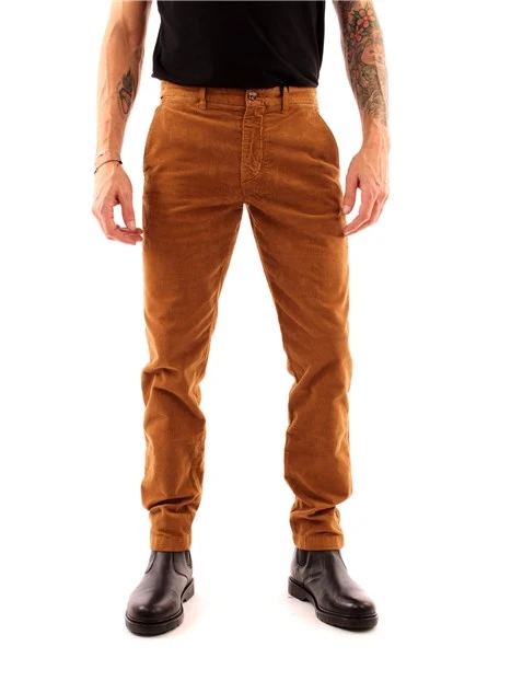 PANTALONI CHINO SLIM UOMO BEIGE