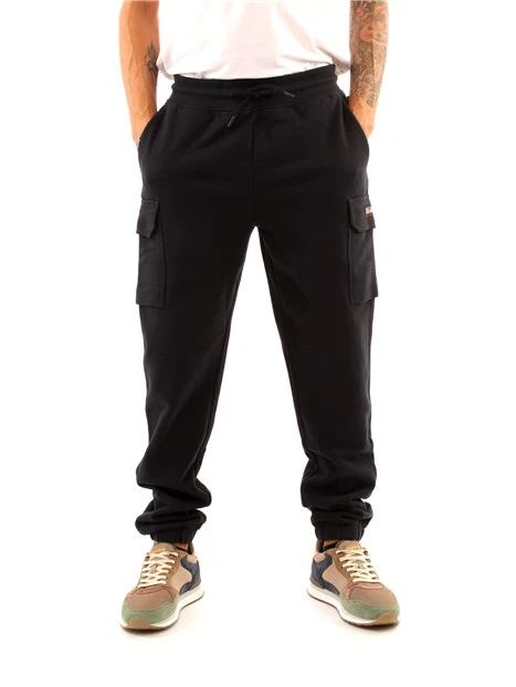 PANTALONI JOGGERS CON TASCHE SUI FIANCHI UOMO NERO