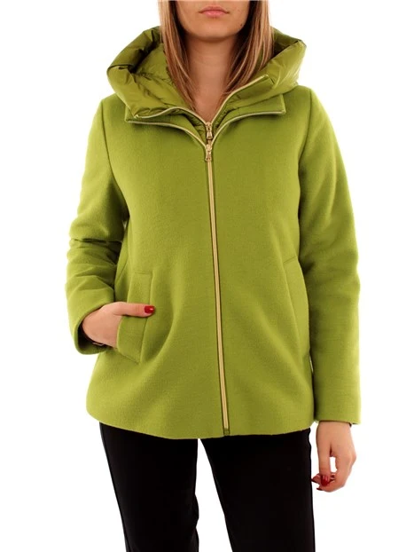CAPPOTTO CORTO IN PANNO DONNA VERDE