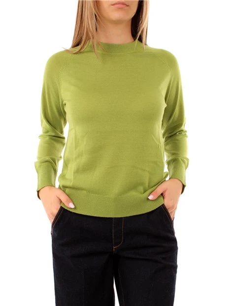 MAGLIA GIROCOLLO DONNA VERDE