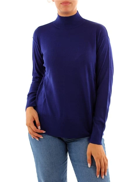 MAGLIA DOLCEVITA IN MISTO LANA DONNA BLU