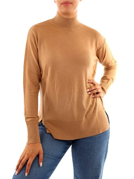 MAGLIA DOLCEVITA IN MISTO LANA DONNA BEIGE