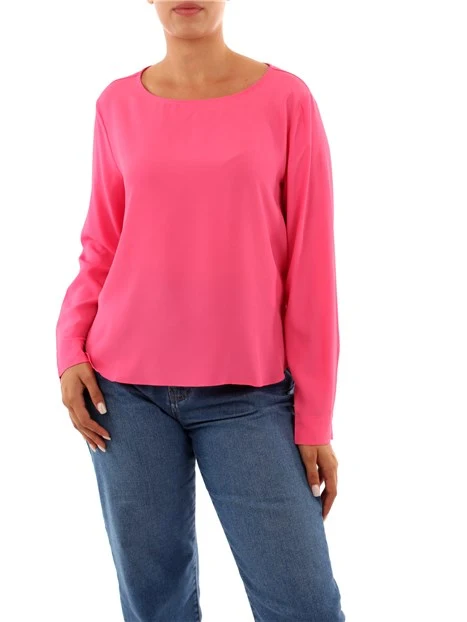 BLUSA IN MISTO SETA DONNA ROSA SHOCKING