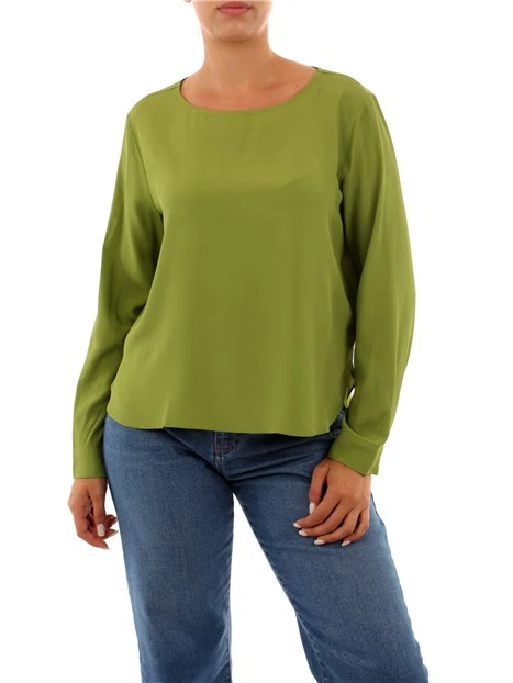 BLUSA IN MISTO SETA DONNA GIALLO