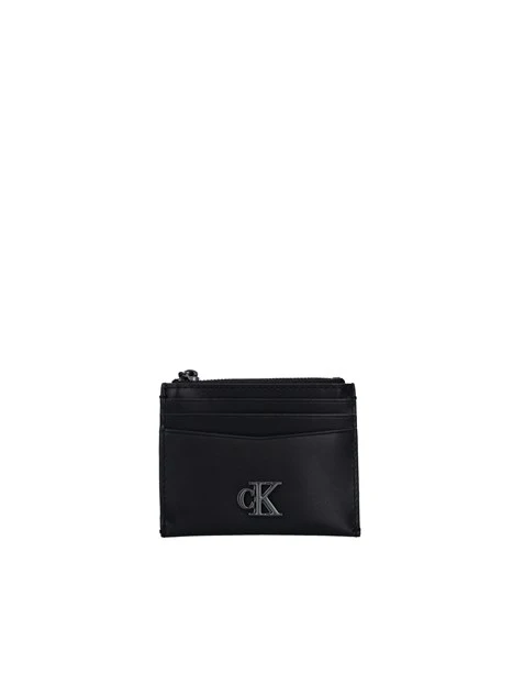PORTATESSERE CON CHIUSURA ZIP UOMO NERO