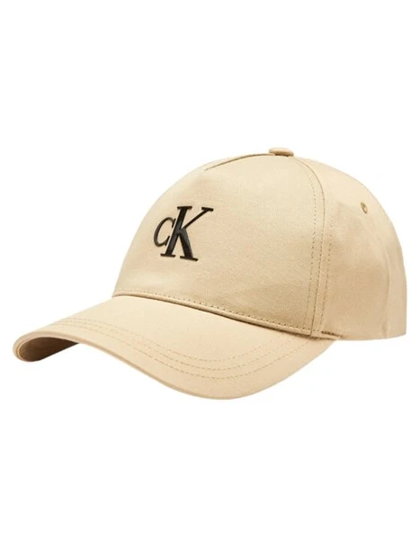 CAPPELLO CON LOGO CK UNISEX BEIGE