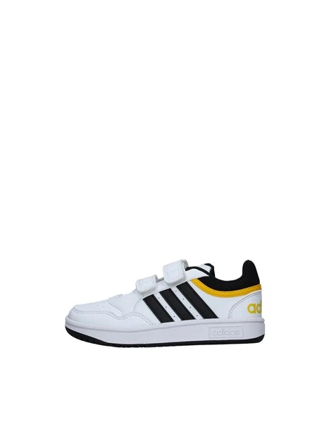 SNEAKERS CON STRAPPO HOOPS 3.0 BAMBINO BIANCO E GIALLO