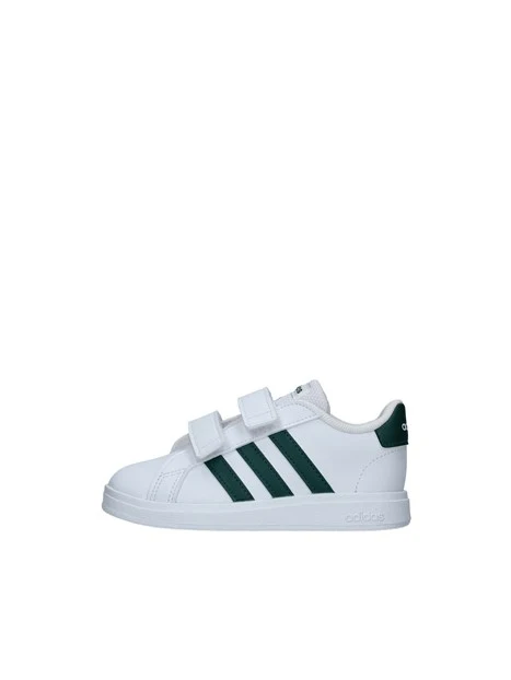 SNEAKERS CON STRAPPO GRAND COURT 2.0 BAMBINO BIANCO E VERDE