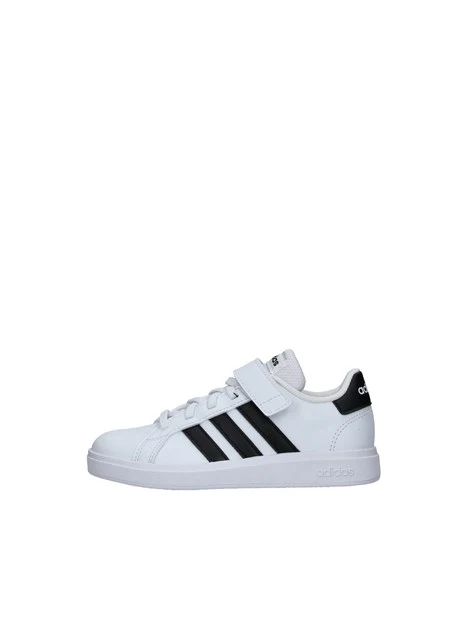 SNEAKERS CON LACCI E STRAPPO GRAND COURT 2.0 BAMBINO BIANCO