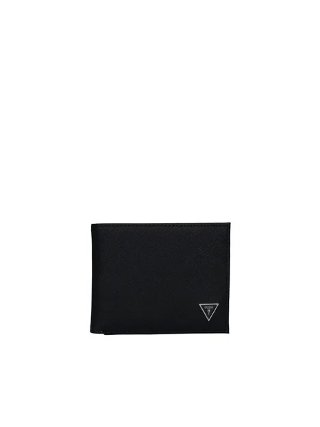 PORTAFOGLIO CON LOGO CERTOSA SAFFIANO UOMO NERO