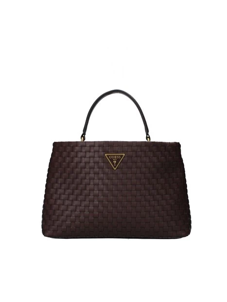BORSA A MANO INTRECCIATA LISBET 2  DONNA MARRONE