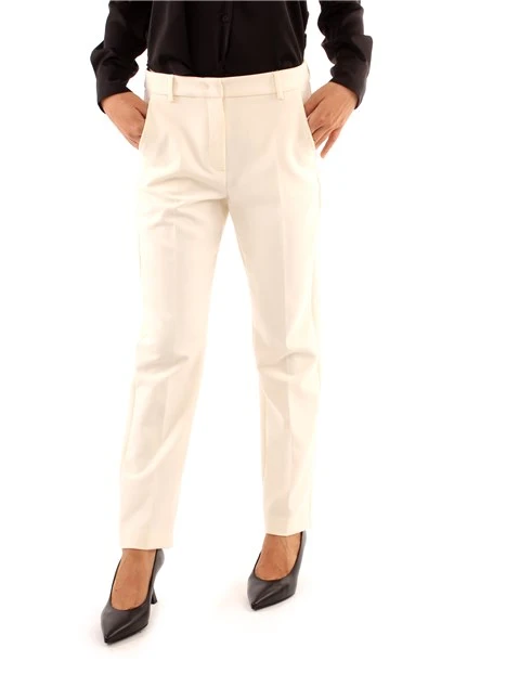 PANTALONE DRITTO DONNA BIANCO