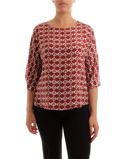 BLUSA CON FIOCCO SUL POLSO DONNA ROSSO