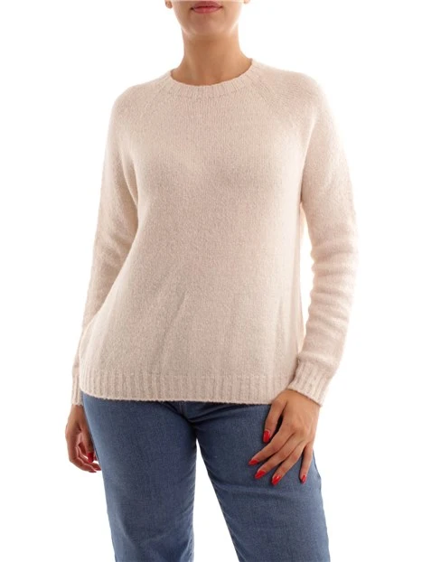 MAGLIA MORBIDA IN ALPACA DONNA BIANCO PANNA