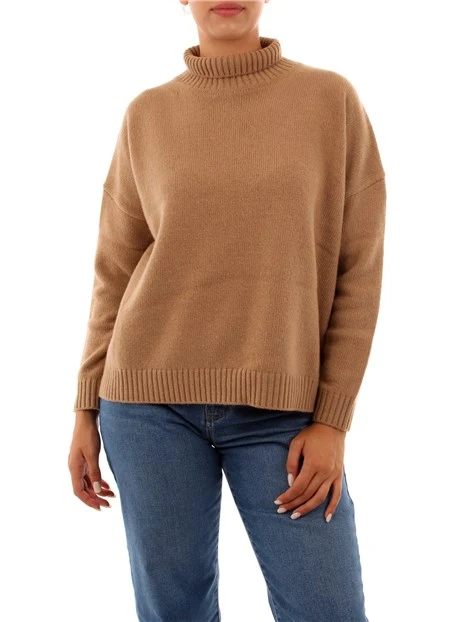 MAGLIA CON MANICA A GIRO BASSO DONNA BEIGE