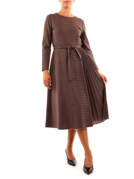 ABITO MIDI A FANTASIA DONNA BEIGE