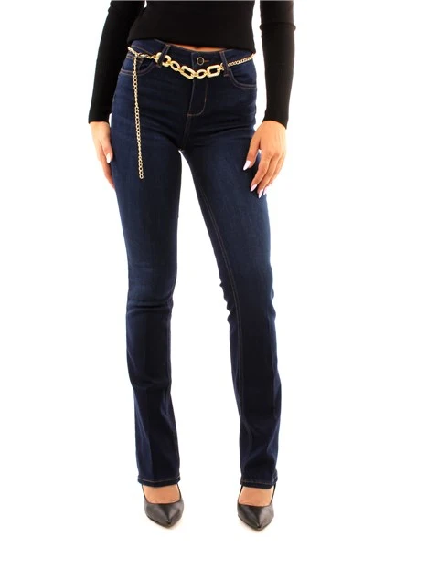 JEANS A ZAMPA CON CATENA DONNA BU