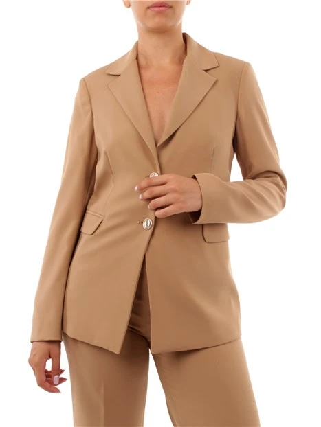 GIACCA BLAZER MONOPETTO DONNA BEIGE
