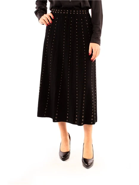 GONNA LUNGA CON BORCHIE DONNA NERO