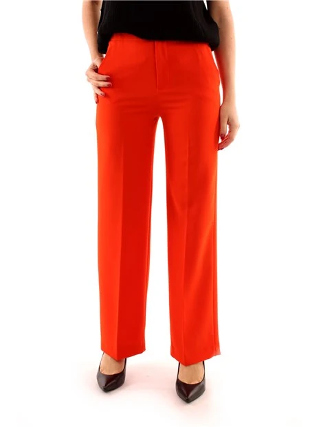 PANTALONI PALAZZO CON ELASTICO SUL RETRO DONNA ARANCIO